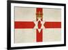 Grunge Ulster Flag Of Northern Ireland Illustration, Isolated On White Background-Speedfighter-Framed Art Print