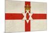 Grunge Ulster Flag Of Northern Ireland Illustration, Isolated On White Background-Speedfighter-Mounted Art Print