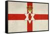 Grunge Ulster Flag Of Northern Ireland Illustration, Isolated On White Background-Speedfighter-Framed Stretched Canvas