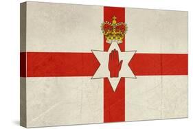 Grunge Ulster Flag Of Northern Ireland Illustration, Isolated On White Background-Speedfighter-Stretched Canvas