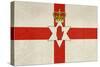 Grunge Ulster Flag Of Northern Ireland Illustration, Isolated On White Background-Speedfighter-Stretched Canvas