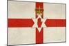 Grunge Ulster Flag Of Northern Ireland Illustration, Isolated On White Background-Speedfighter-Mounted Art Print