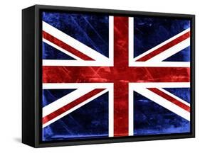 Grunge Union Jack Flag-prawny-Framed Stretched Canvas