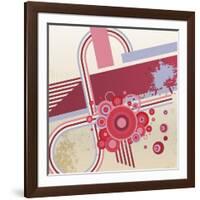 Grunge Vector Abstract Background.-storoch-Framed Art Print