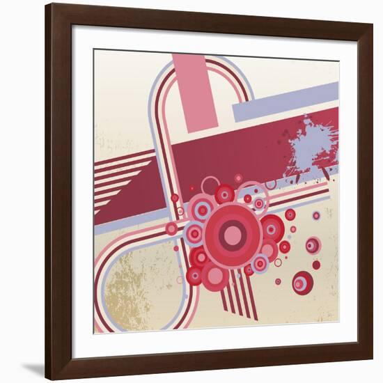 Grunge Vector Abstract Background.-storoch-Framed Art Print