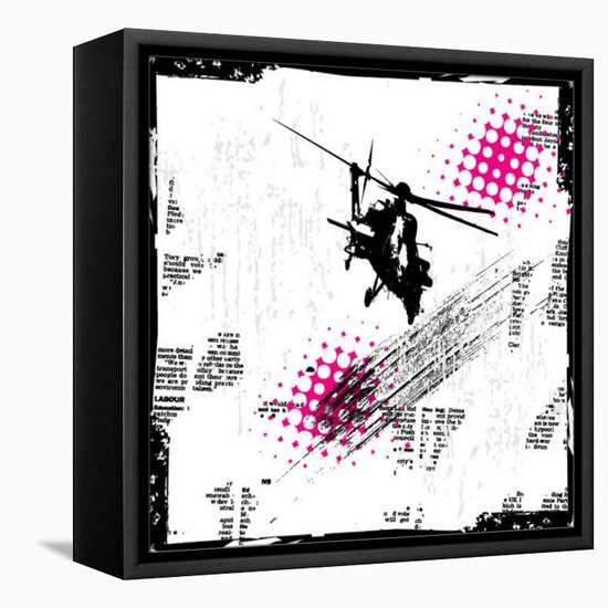 Grunge Vector Background Illustration-elanur us-Framed Stretched Canvas