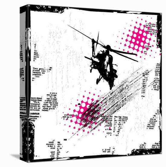 Grunge Vector Background Illustration-elanur us-Stretched Canvas