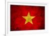 Grunge Vietnam Flag-darrenwhi-Framed Art Print