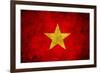 Grunge Vietnam Flag-darrenwhi-Framed Art Print