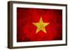 Grunge Vietnam Flag-darrenwhi-Framed Art Print