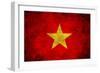 Grunge Vietnam Flag-darrenwhi-Framed Art Print