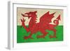 Grunge Welsh Dragon Flag Illustration, Isolated On White Background-Speedfighter-Framed Art Print