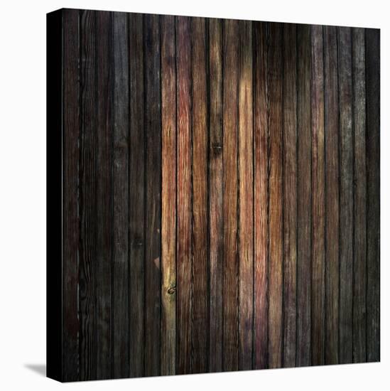 Grunge Wood Panels Used as Background-Zibedik-Stretched Canvas