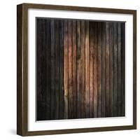 Grunge Wood Panels Used as Background-Zibedik-Framed Photographic Print