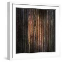 Grunge Wood Panels Used as Background-Zibedik-Framed Photographic Print