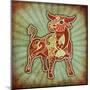 Grunge Zodiac - Taurus-krasstin-Mounted Art Print
