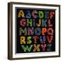 Grungy Abc-drakonova-Framed Art Print