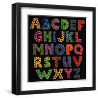 Grungy Abc-drakonova-Framed Art Print