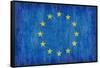 Grungy European Flag-clearviewstock-Framed Stretched Canvas