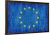 Grungy European Flag-clearviewstock-Framed Art Print