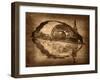 Grungy Steampunk Boat-paul fleet-Framed Art Print