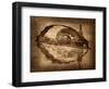 Grungy Steampunk Boat-paul fleet-Framed Art Print