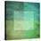 Grungy Watercolor-Like Graphic Abstract Background. Green-landio-Stretched Canvas