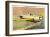 Grunman F4F3 U.S. Navy Fighter-null-Framed Art Print