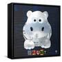 Grunt The Hippo-Design Turnpike-Framed Stretched Canvas