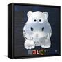 Grunt The Hippo-Design Turnpike-Framed Stretched Canvas