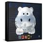 Grunt The Hippo-Design Turnpike-Framed Stretched Canvas