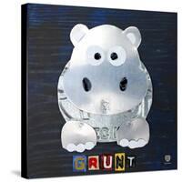 Grunt The Hippo-Design Turnpike-Stretched Canvas