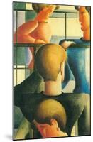 Gruppe Am Gelandernr, 1931-Oskar Schlemmer-Mounted Art Print