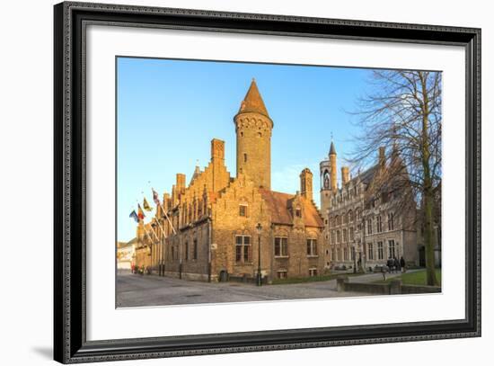 Gruuthuse Museum, Historic Center of Bruges, UNESCO World Heritage Site, Belgium, Europe-G&M-Framed Photographic Print