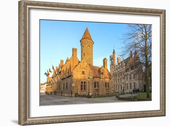 Gruuthuse Museum, Historic Center of Bruges, UNESCO World Heritage Site, Belgium, Europe-G&M-Framed Photographic Print