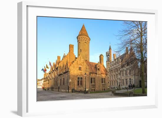 Gruuthuse Museum, Historic Center of Bruges, UNESCO World Heritage Site, Belgium, Europe-G&M-Framed Photographic Print