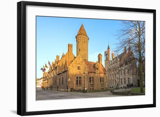 Gruuthuse Museum, Historic Center of Bruges, UNESCO World Heritage Site, Belgium, Europe-G&M-Framed Photographic Print