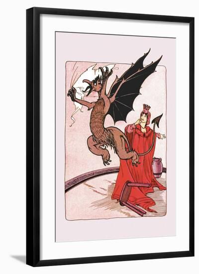 Gryphon and Ozma-John R. Neill-Framed Art Print