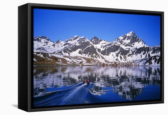 Grytviken Whaling Station, King Edward Cove, South Georgia, South Atlantic, Polar Regions-Geoff Renner-Framed Stretched Canvas