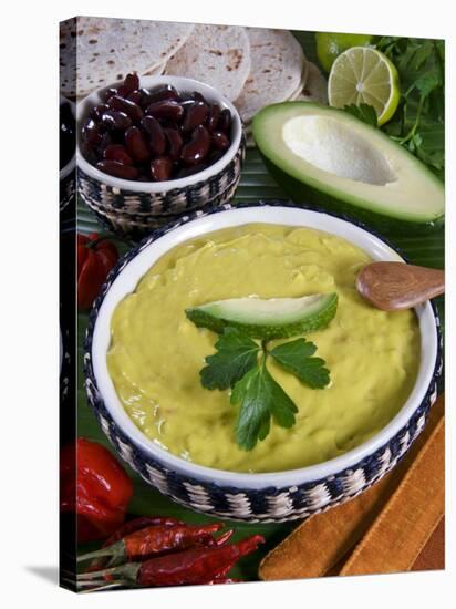 Guacamole Sauce, Mexican Food, Mexico, North America-Tondini Nico-Stretched Canvas