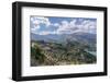 Guadalest, Rocky Mountains with Abundant Green Vegetation.-Wirestock-Framed Photographic Print