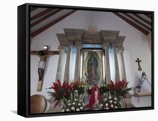 Guadalupe Chapel, Church of Ojeda, a Major Pilgrimage Site, Taxco, Guerrero State, Mexico-Wendy Connett-Framed Stretched Canvas