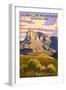 Guadalupe Mountains National Park, Texas - Lantern Press Artwork-Lantern Press-Framed Art Print