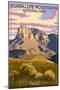 Guadalupe Mountains National Park, Texas - Lantern Press Artwork-Lantern Press-Mounted Art Print