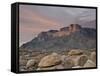 Guadalupe Peak and El Capitan at Sunset, Guadalupe Mountains National Park, Texas, USA-James Hager-Framed Stretched Canvas