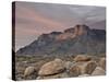 Guadalupe Peak and El Capitan at Sunset, Guadalupe Mountains National Park, Texas, USA-James Hager-Stretched Canvas