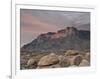 Guadalupe Peak and El Capitan at Sunset, Guadalupe Mountains National Park, Texas, USA-James Hager-Framed Photographic Print