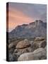 Guadalupe Peak and El Capitan at Sunset, Guadalupe Mountains National Park, Texas, USA-James Hager-Stretched Canvas