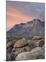 Guadalupe Peak and El Capitan at Sunset, Guadalupe Mountains National Park, Texas, USA-James Hager-Mounted Photographic Print