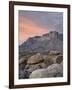 Guadalupe Peak and El Capitan at Sunset, Guadalupe Mountains National Park, Texas, USA-James Hager-Framed Photographic Print